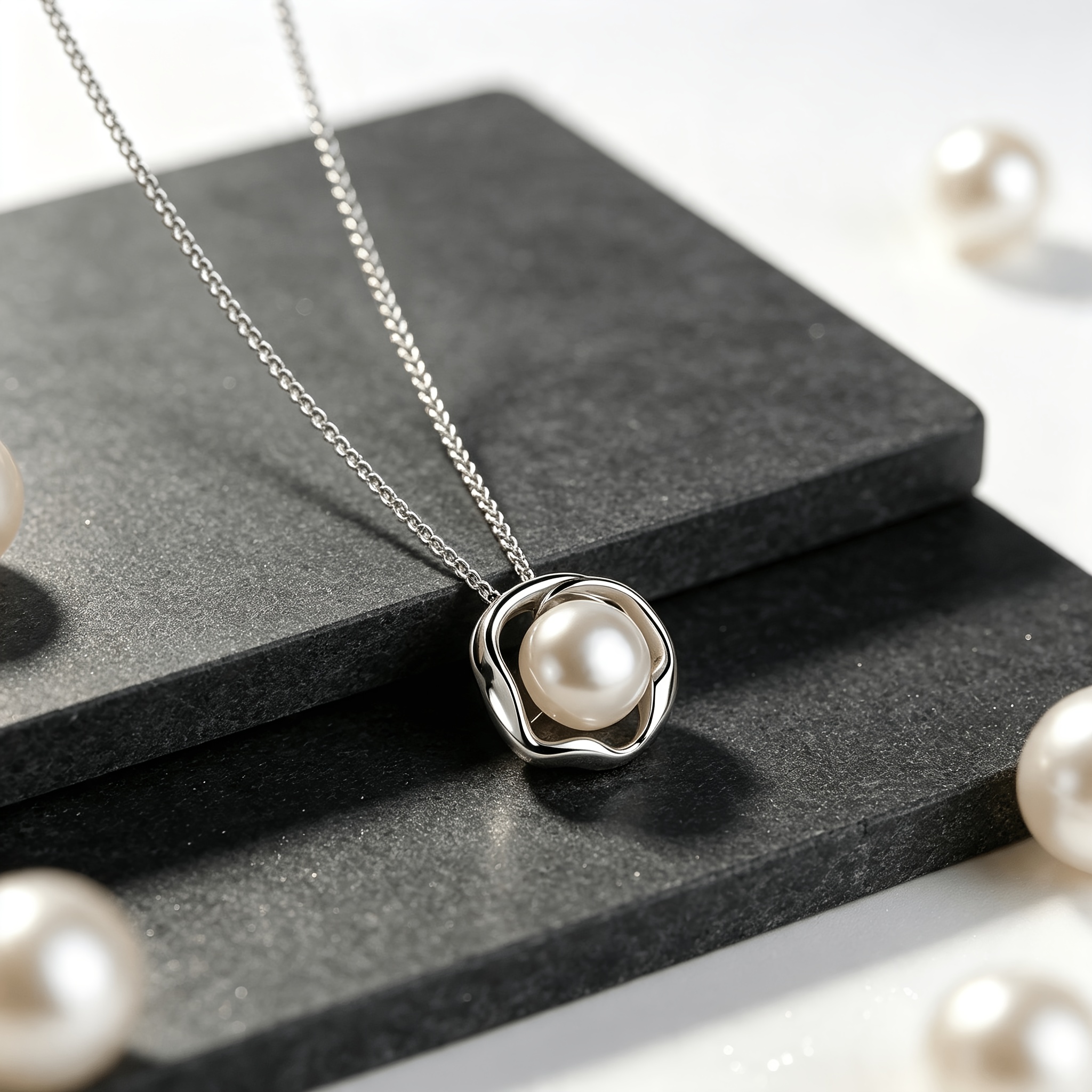 Women's 925 Sterling Silver Geometric Circle Collarbone Chain